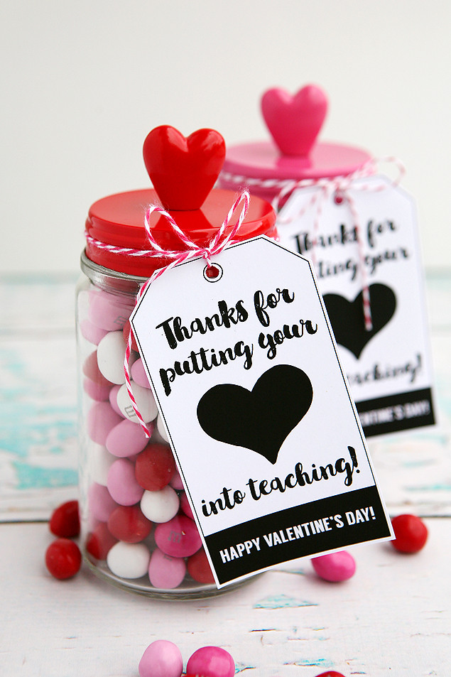 Valentine Gift Ideas Pinterest
 Thanks For Putting Your Heart Into Teaching Eighteen25