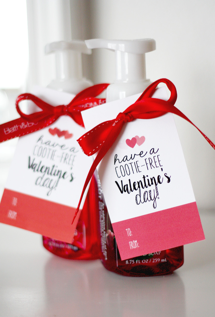 Valentine Gift Tag Ideas
 Valentine s Day Cootie Free Tags Eighteen25
