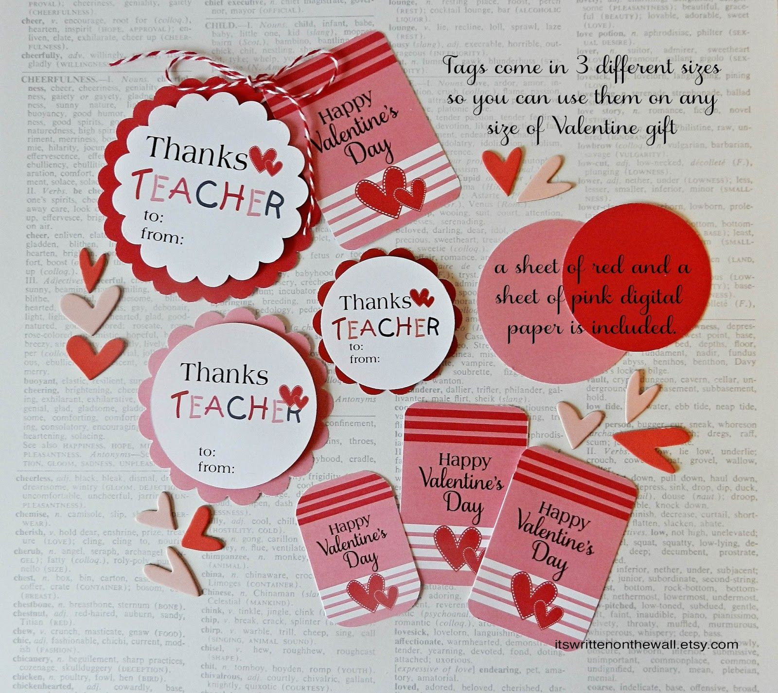 Valentine Gift Tag Ideas
 Valentine s Day Gift Tags for Teacher Appreciation