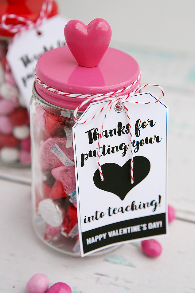 Valentine Gift Tag Ideas
 Thanks For Putting Your Heart Into Teaching Eighteen25