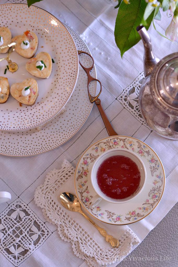 Valentine Tea Party Ideas
 Vintage Valentines Tea Party and Savory Crab Cheesecakes