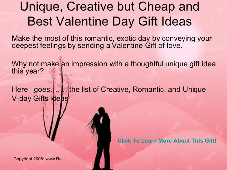 Valentine'S Day Creative Gift Ideas
 10 Unique Valentine s day Gift Ideas