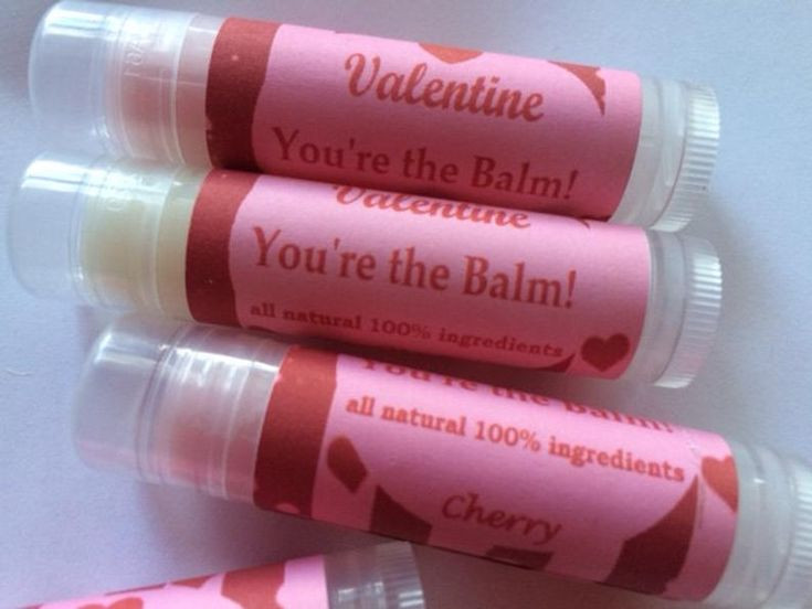 Valentine'S Day Gift Ideas For Coworkers
 Valentine Lip Balm Valentine You re The Balm Party Favors