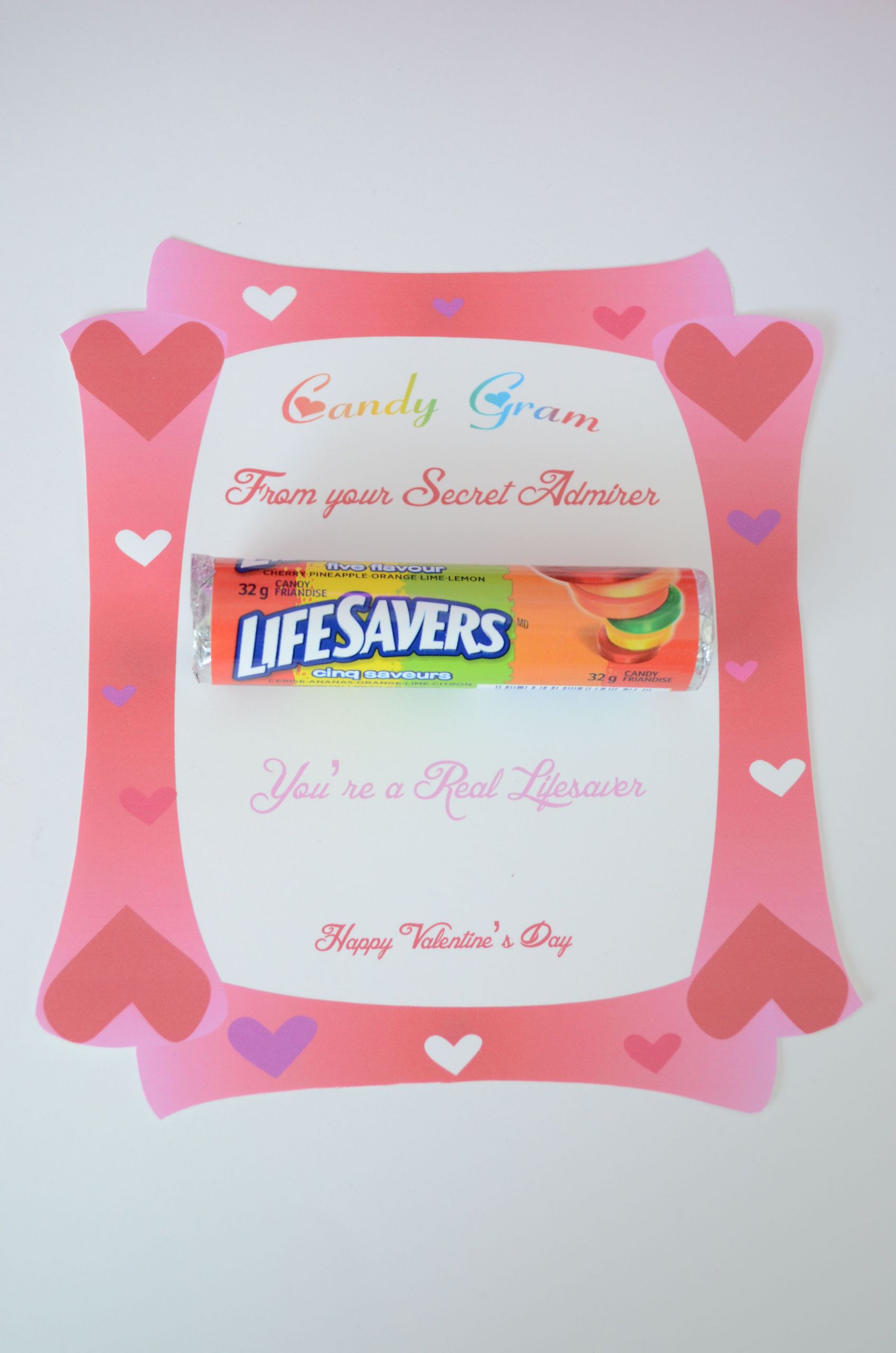 Valentines Day Candy Gram Ideas
 Valentines Day Lifesavers Candy Gram