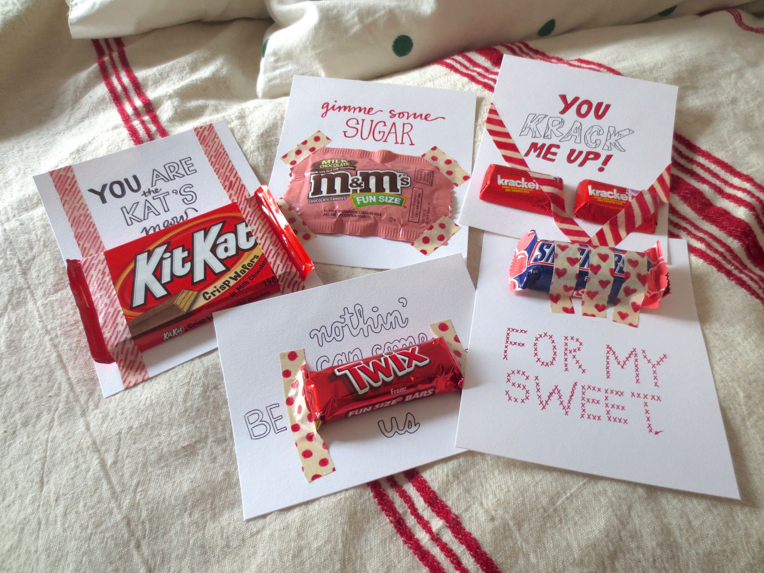 Valentines Day Card With Candy
 what mariel made diy valentine’s candy pun cards