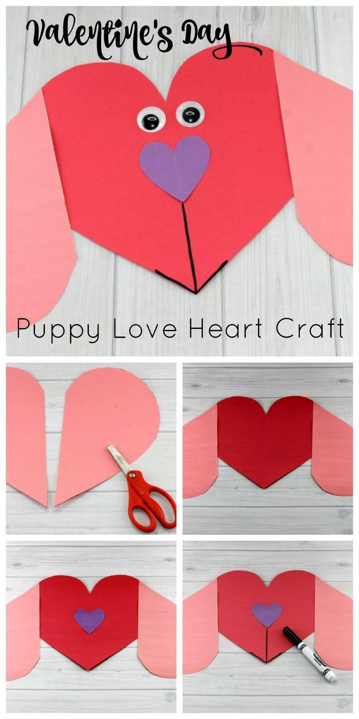 Valentines Day Craft Ideas For Preschoolers
 Puppy Love Preschool Heart Craft to Make this Valentine s