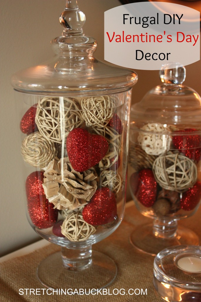 Valentines Decorations DIY
 11 Frugal DIY Valentine s Day Decor Ideas Stretching a