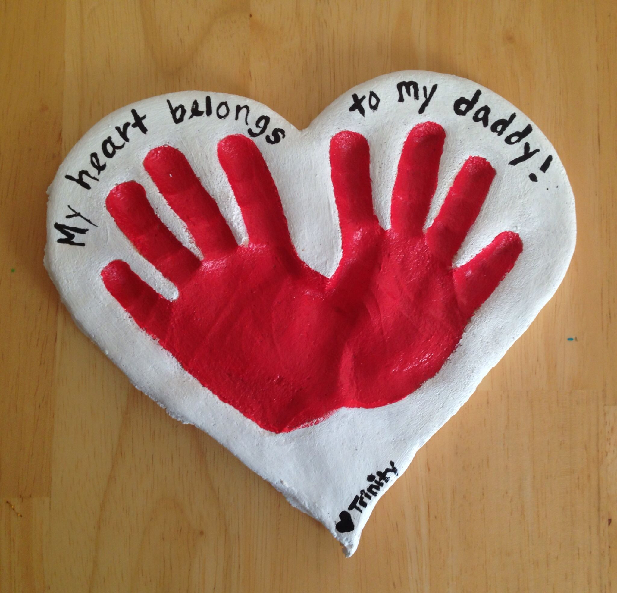 Valentines Gift Ideas For Dad
 Salt dough t for daddy