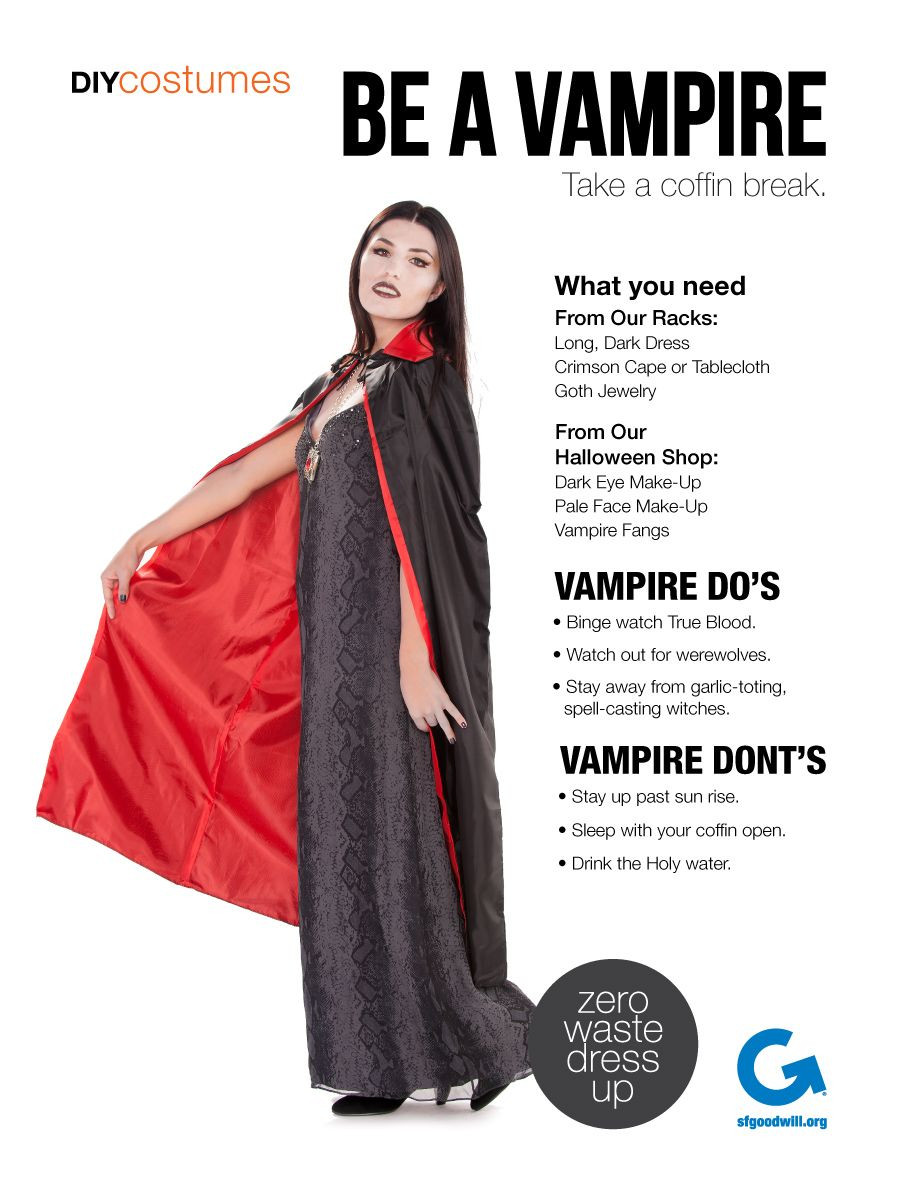 Vampire Halloween Costumes DIY
 Vampire Do s and Don ts for Halloween Cute tips from