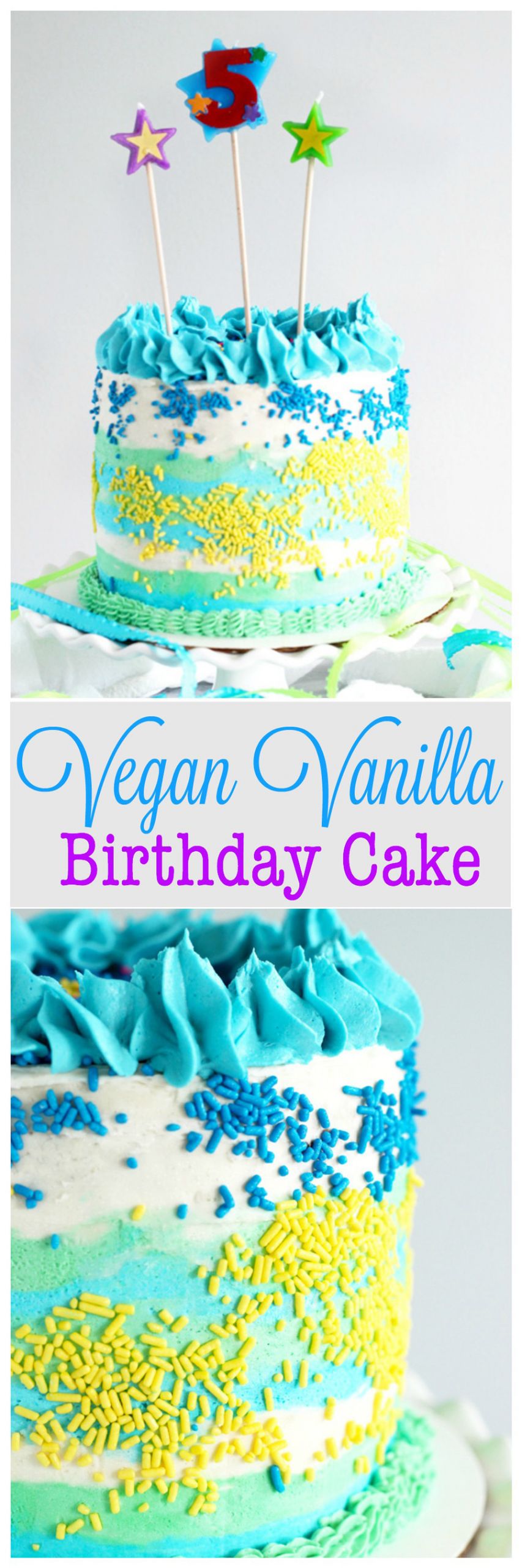 Vegan Birthday Cake Recipe Vanilla
 Vegan Vanilla Birthday Cake NeuroticMommy
