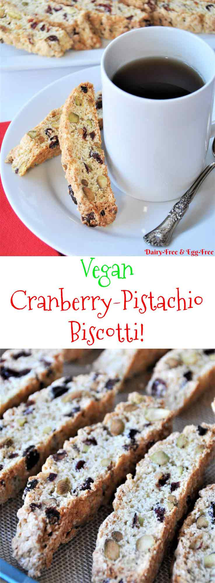 Vegan Biscotti Recipe
 Vegan Cranberry Pistachio Biscotti Veganosity