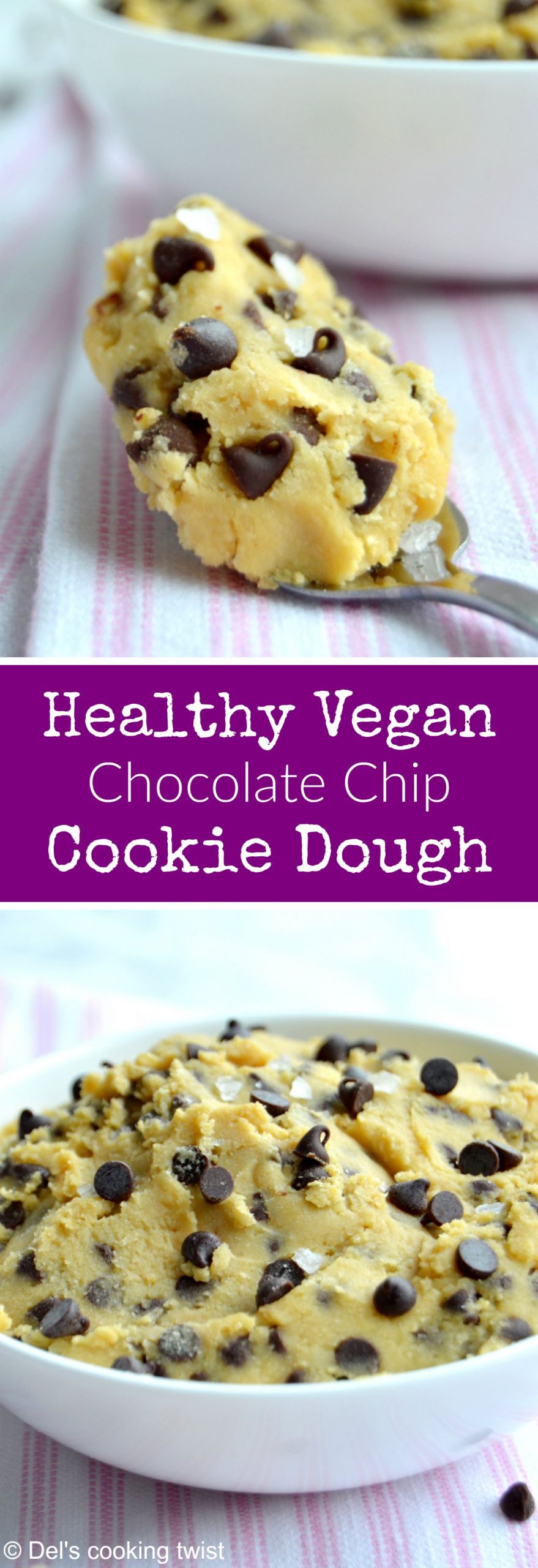 Vegan Cookie Dough Recipes
 Healthy Vegan Chocolate Chip Cookie Dough – Del s cooking