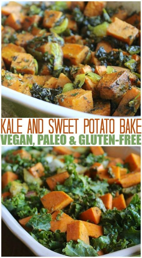 Vegan Potato Main Dish Recipes
 Kale & Sweet Potato Bake Recipe