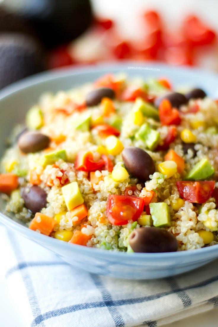 Vegan Recipe With Quinoa
 Simple Vegan Quinoa Salad