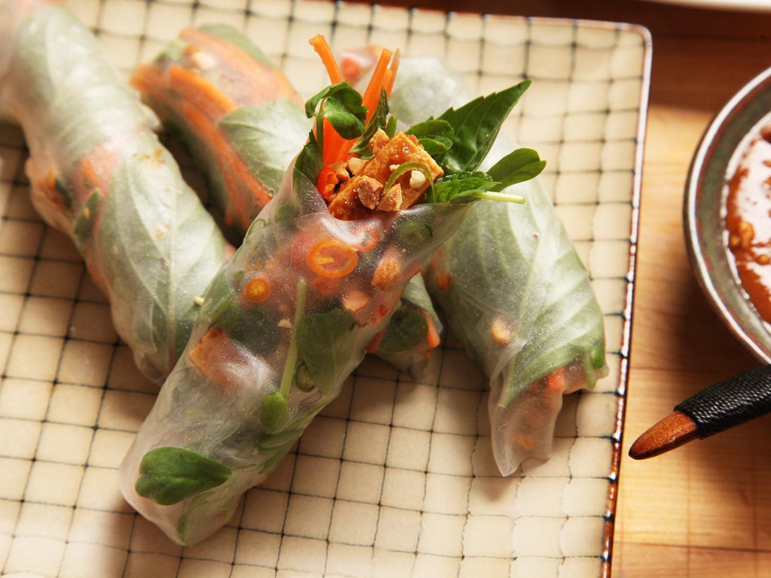 Vegan Spring Recipes
 Easy Vegan Crispy Tofu Spring Rolls With Peanut Tamarind