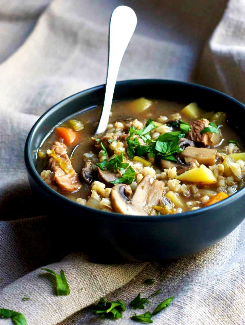 Vegetable Barley Soup Slow Cooker
 Slow Cooker Ve able Beef Barley Soup Pinch and Swirl