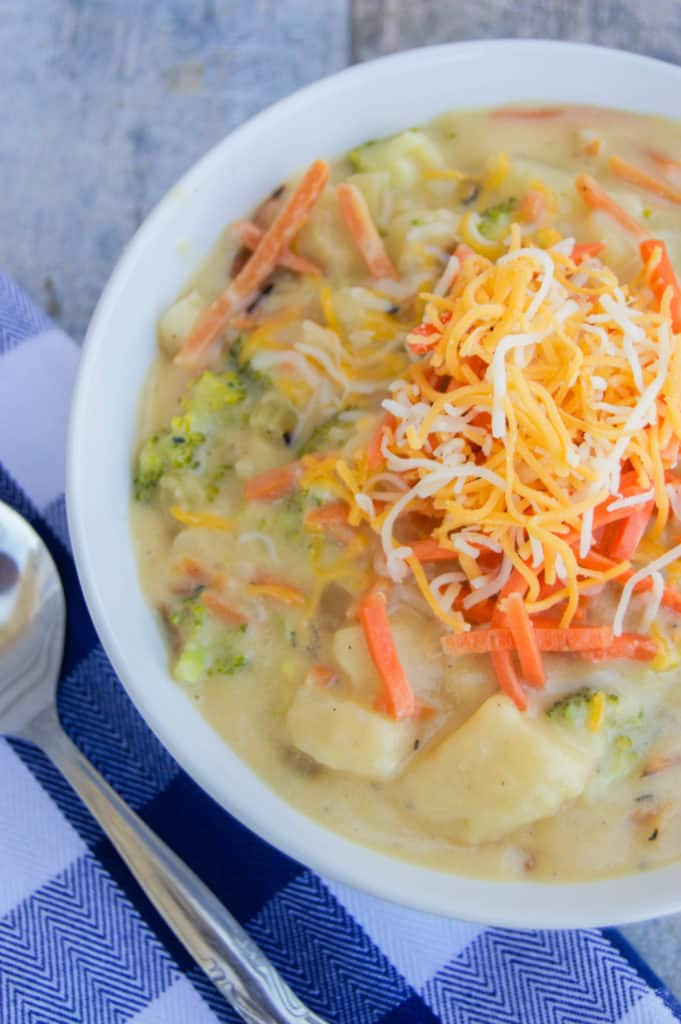 Vegetable Chowder Recipe
 Cheesy Ve able Chowder The Diary of a Real Housewife