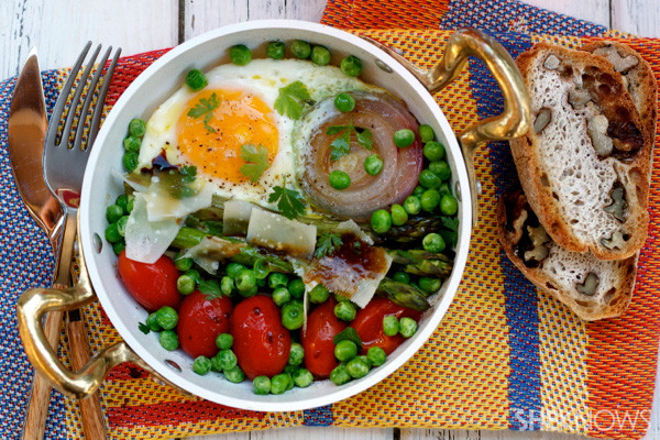 Vegetables Breakfast Recipes
 Breakfast skillet with egg ve ables & Parmesan