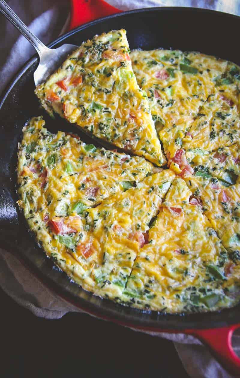 Vegetables Breakfast Recipes
 5 Ingre nt Ve able Frittata and details about the
