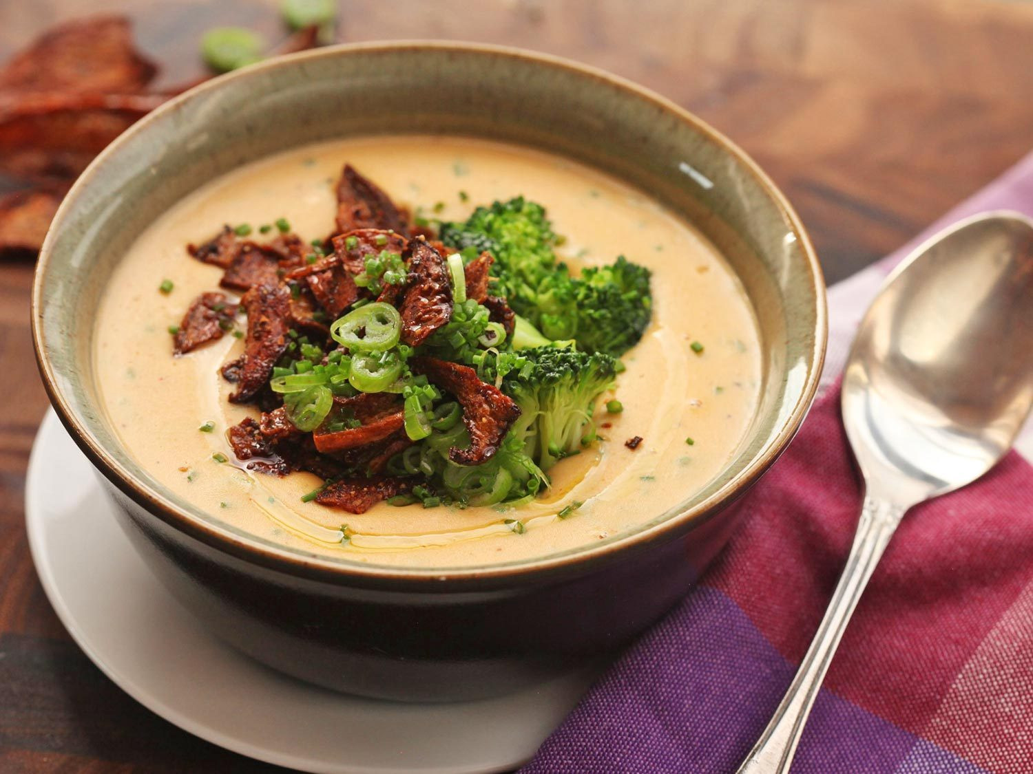 Vegetarian Broccoli Soup Recipes
 Fully Loaded Vegan Baked Potato Soup Recipe