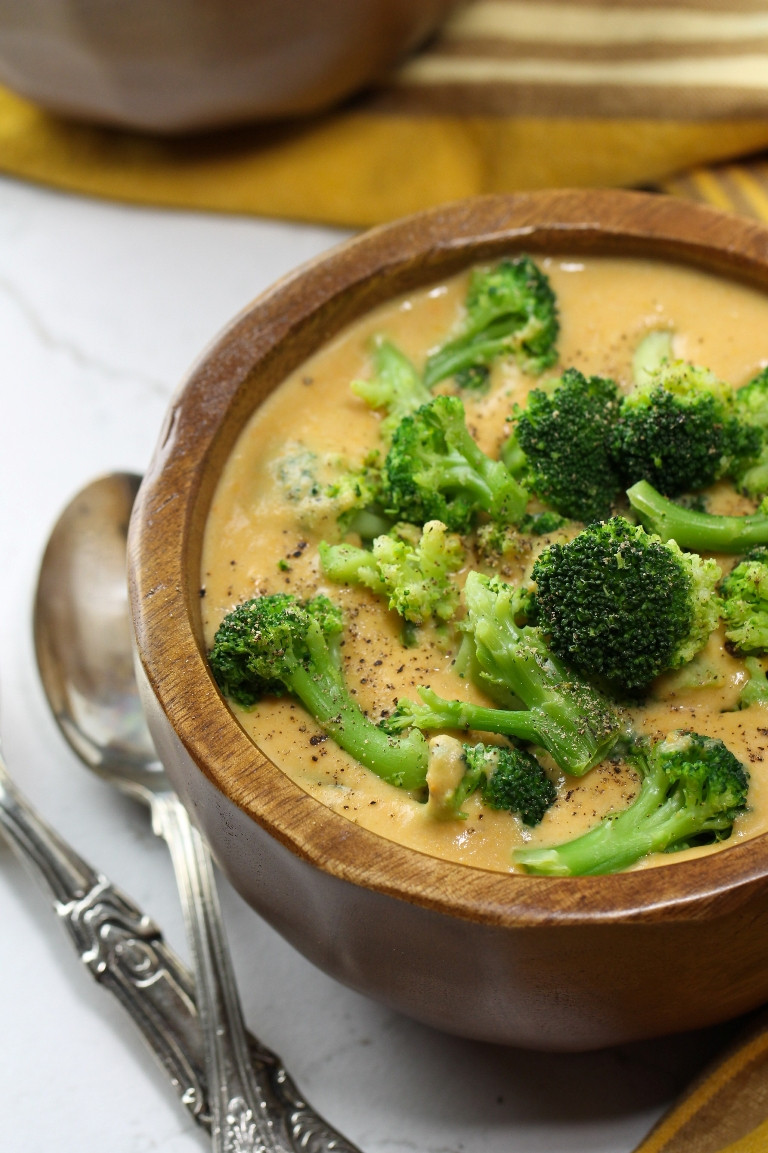 Vegetarian Broccoli Soup Recipes
 Vegan Sweet Potato Broccoli Cheese Soup