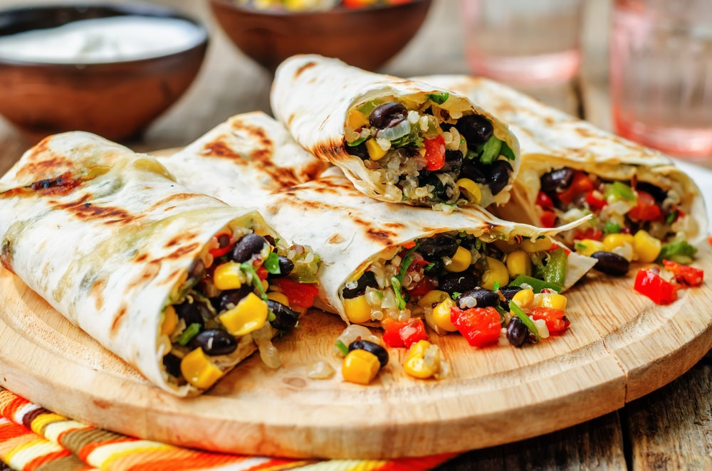 Vegetarian Burrito Recipes
 Black Bean and Ve able Burritos recipe