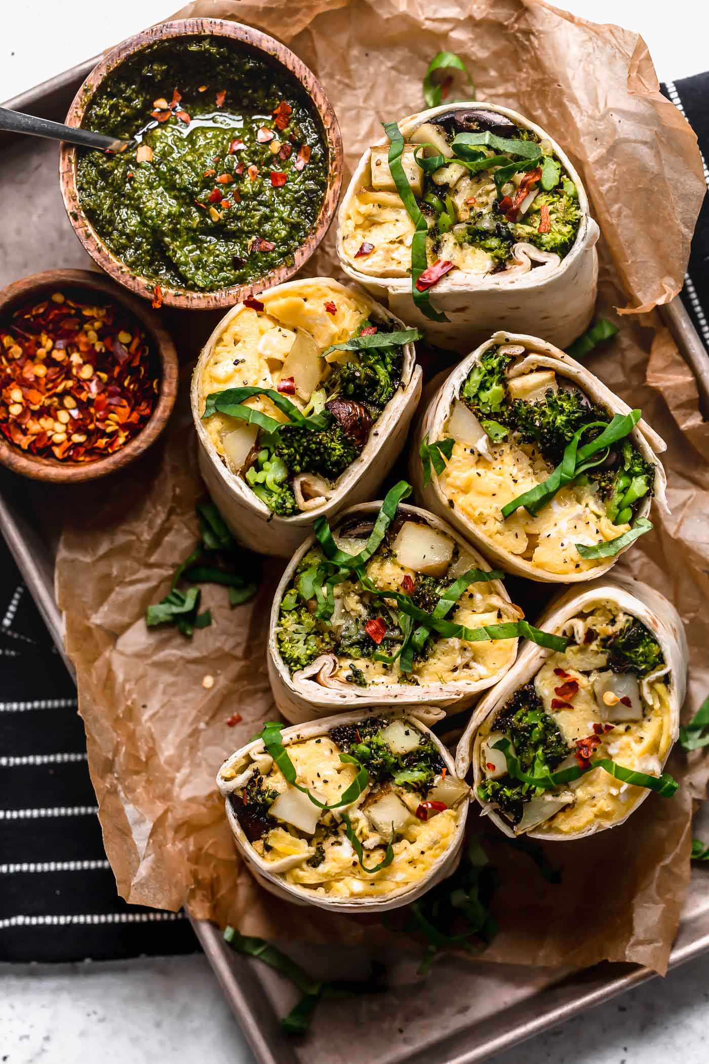 Vegetarian Burrito Recipes
 pesto ve arian breakfast burritos freezer friendly