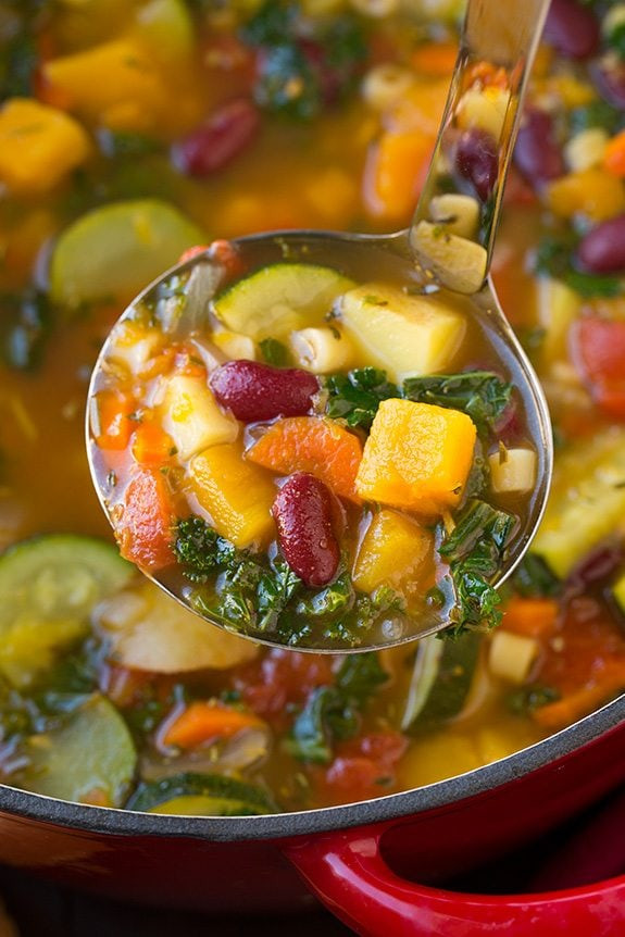 Vegetarian Fall Dinner Recipes
 Autumn Minestrone Soup Cooking Classy