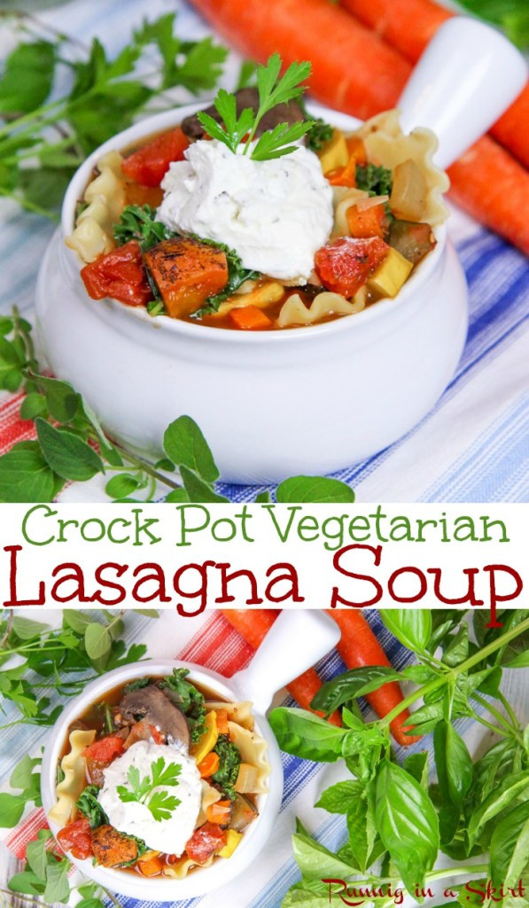 Vegetarian Lasagna Crockpot
 Crock Pot Ve arian Lasagna Soup recipe