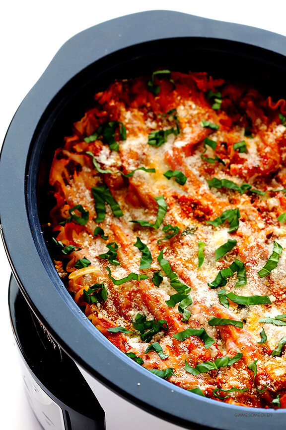 Vegetarian Lasagna Crockpot
 Slow Cooker Lasagna