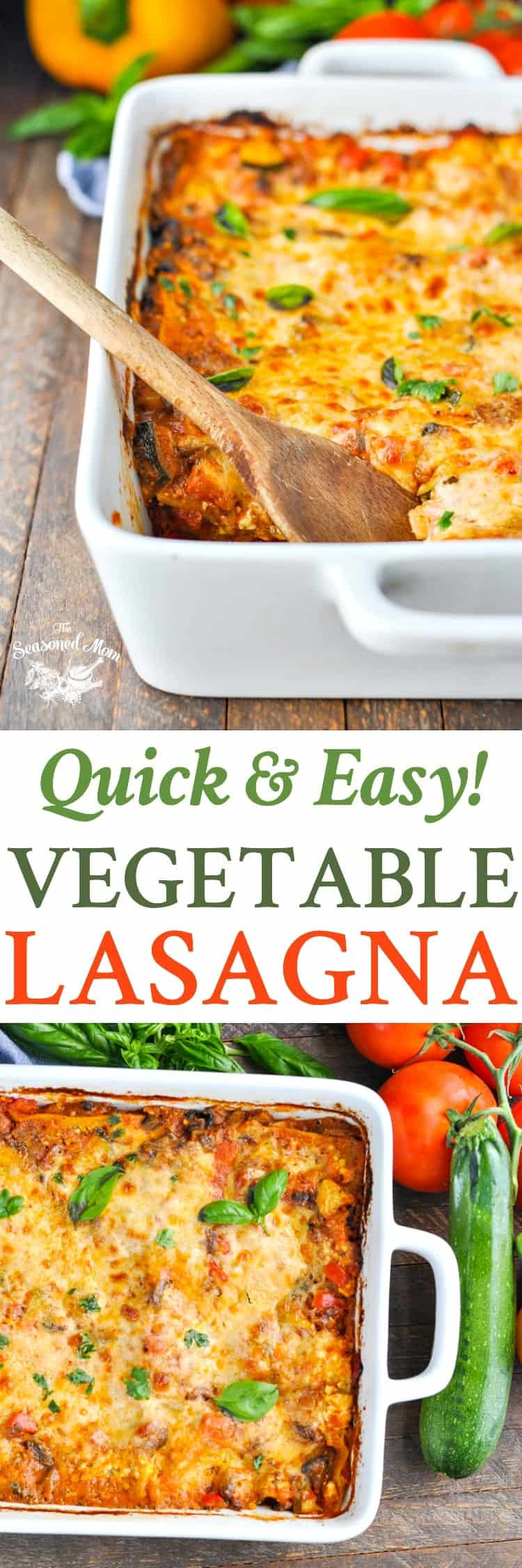 Vegetarian Lasagne Recipes
 Quick and Easy Ve able Lasagna The Seasoned Mom