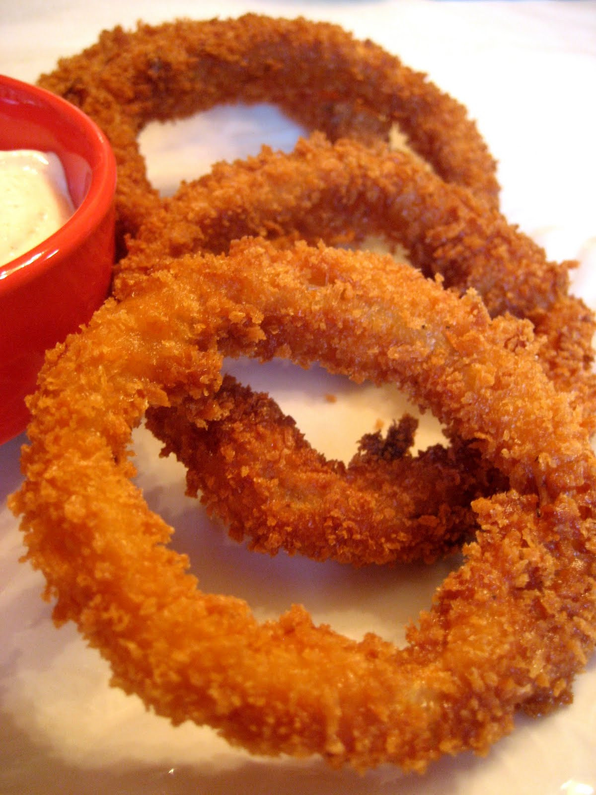 Vegetarian Onion Rings
 Homestyle Ve arian Cooking Spicy Crunchy ion Rings