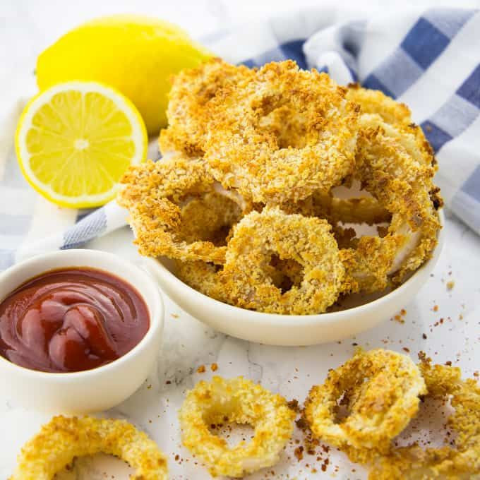Vegetarian Onion Rings
 You are going to love these vegan onion rings They are