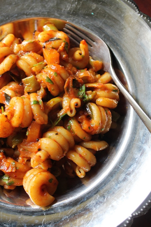 Vegetarian Pasta Recipes Indian
 Desi Ve able Pasta Recipe Ve able Pasta Recipe