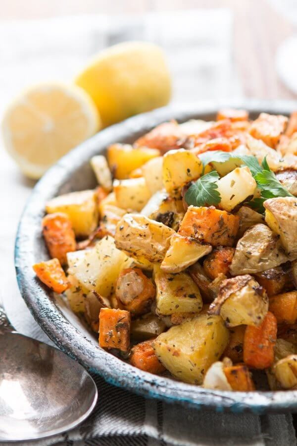 Vegetarian Potato Main Dish Recipes
 Roasted Root Ve able Side Dish Recipe