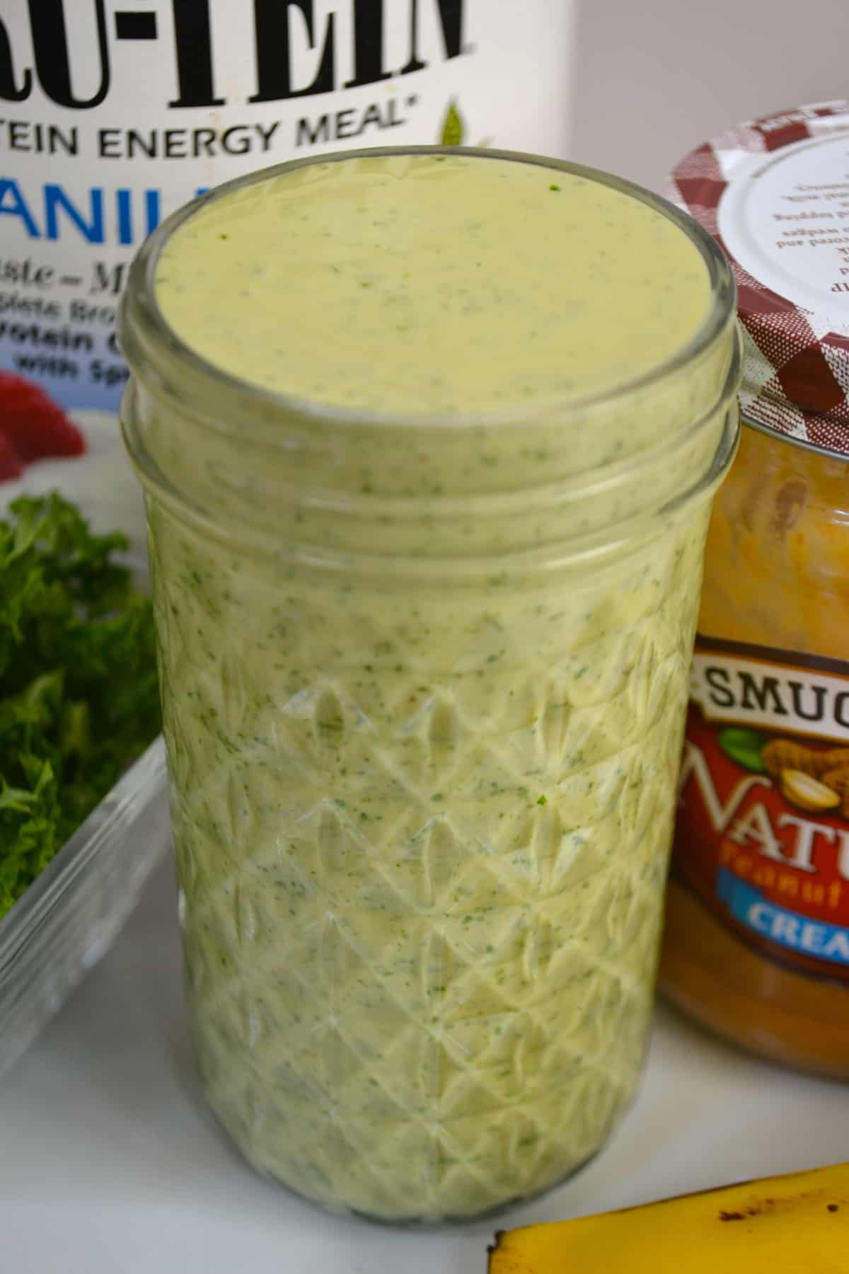 Vegetarian Protein Shake Recipe
 Peanut butter banana and kale vegan protein shake recipe