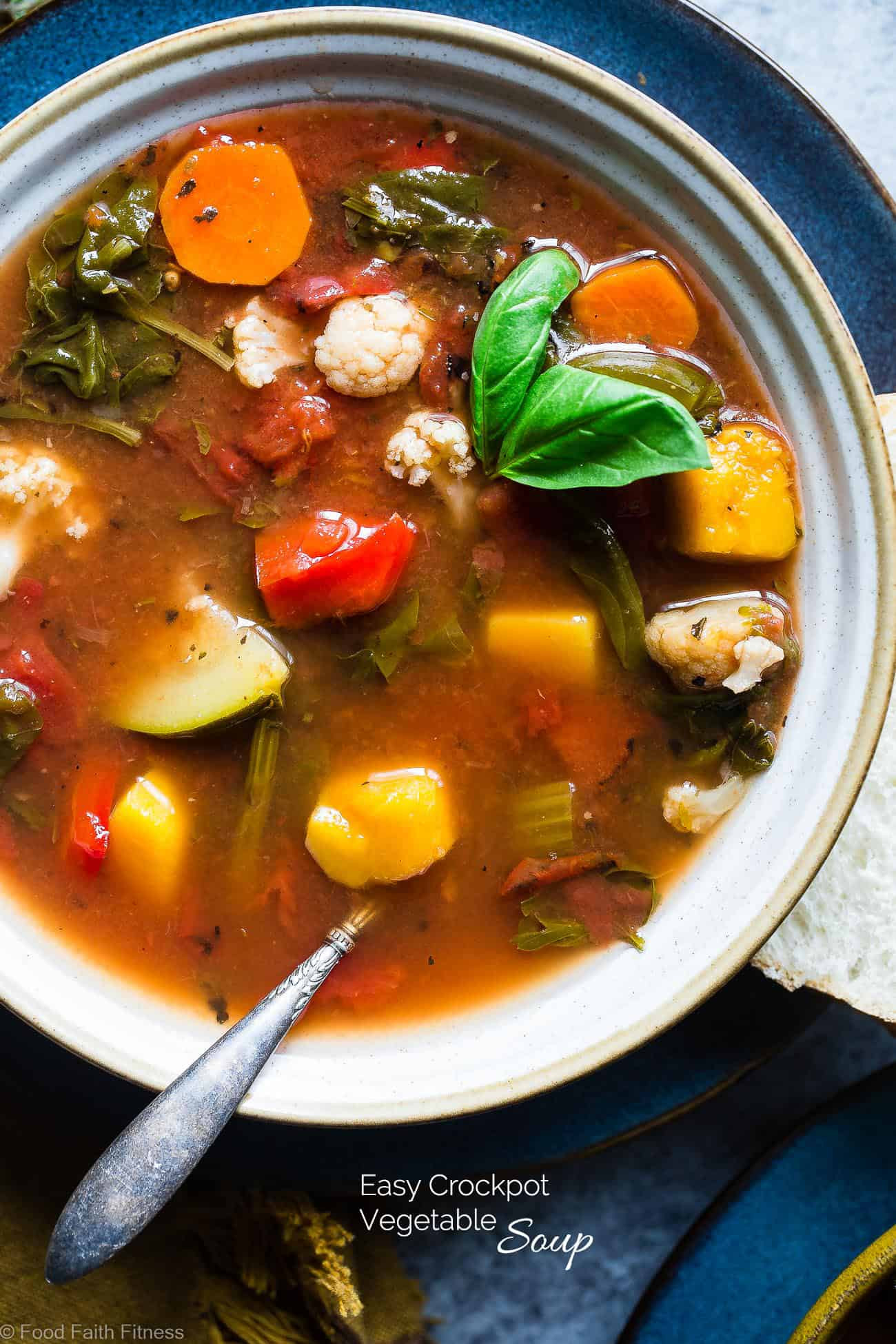 Vegetarian Soup Recipes Easy
 Easy Homemade Crockpot Ve able Soup