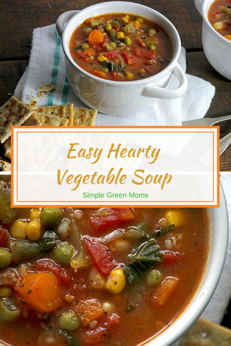 Vegetarian Soup Recipes Easy
 Thick Hearty Ve able Soup Simple Green Moms