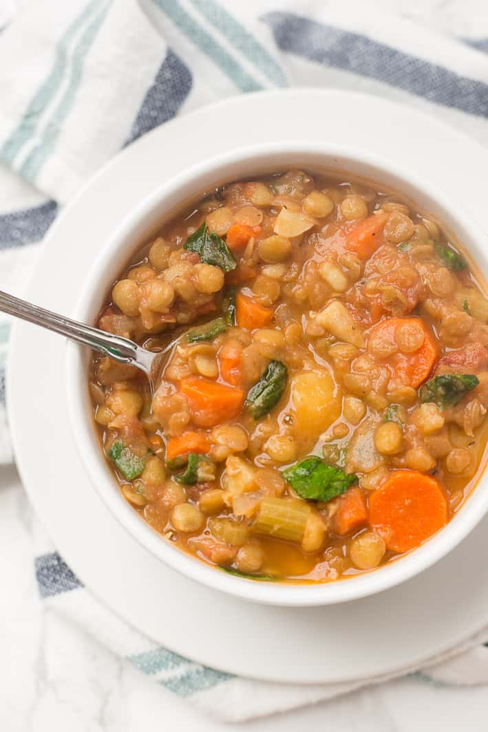 Vegetarian Soup Recipes Easy
 Simple Hearty Vegan Lentil Soup Recipe Healthy Liv
