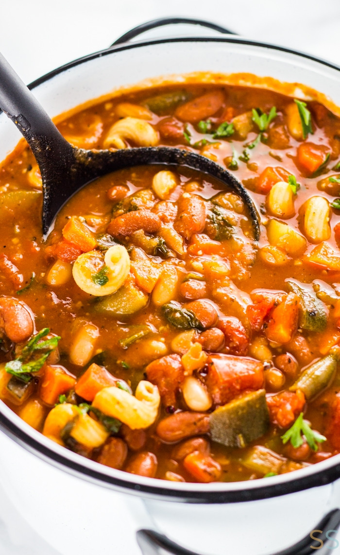 Vegetarian Soup Recipes Easy
 Easy Vegan Minestrone Soup Recipe