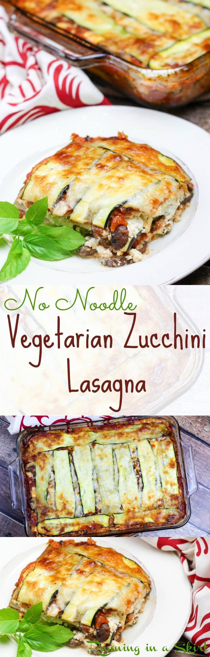 Vegetarian Zucchini Lasagna No Noodles
 Healthy No Noodle Ve arian Zucchini Lasagna recipe Low