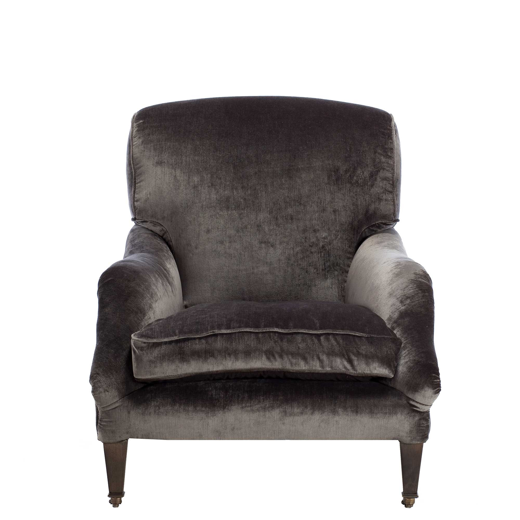 Velvet Living Room Chairs
 Linthwaite Velvet Club Chair Grey Chairs