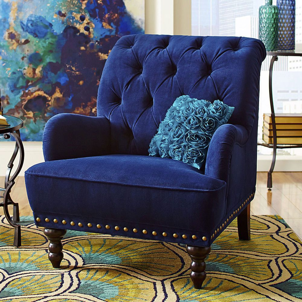 Velvet Living Room Chairs
 Royal Blue Living Room Chairs