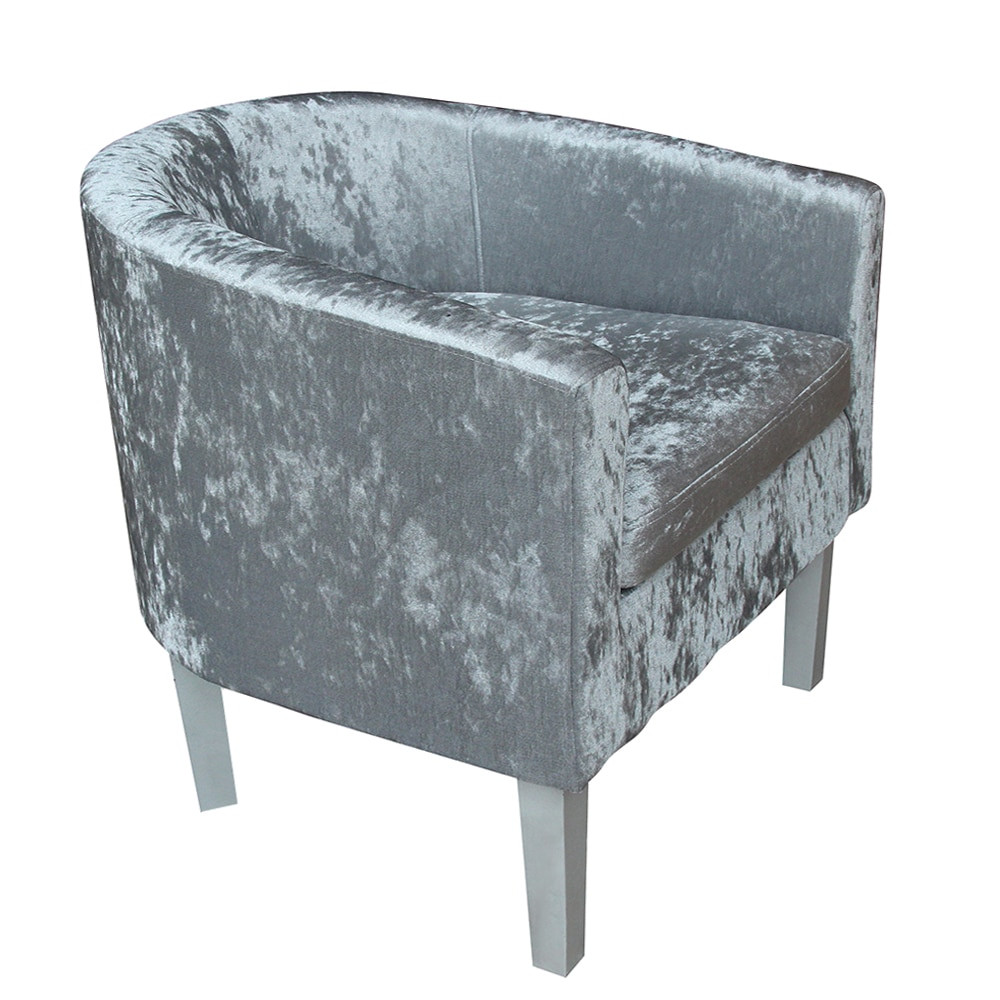 Velvet Living Room Chairs
 Premium Crushed Velvet Tub Chair Armchair Dining Living