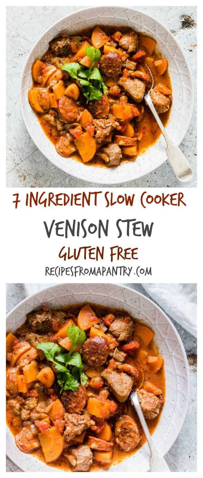 Venison Stew Slow Cooker Recipe
 7 Ingre nt Slow Cooker Venison Stew Stove Top Version