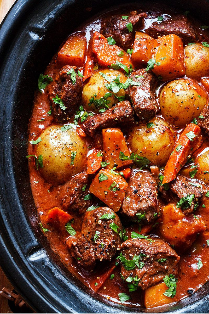 Venison Stew Slow Cooker Recipe
 Slow Cooker Beef Stew Recipe with Butternut Carrot and