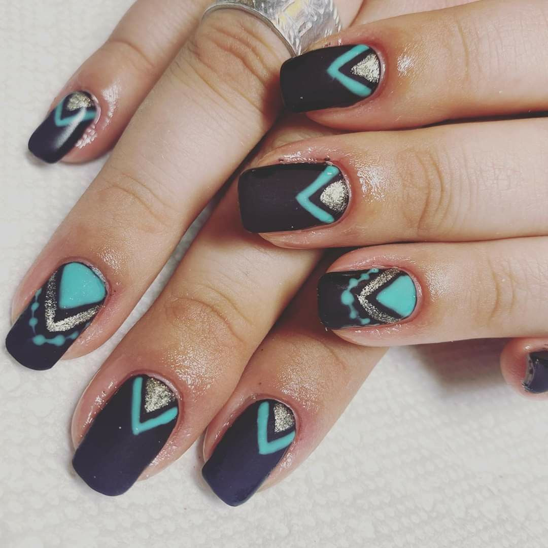 Venus Beautiful Nails
 Turquoise Accent Nail d it by Venus in 2020