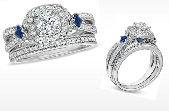 Vera Wang Wedding Ring Sets
 Vera Wang LOVE engagement ring Diamond and sapphire