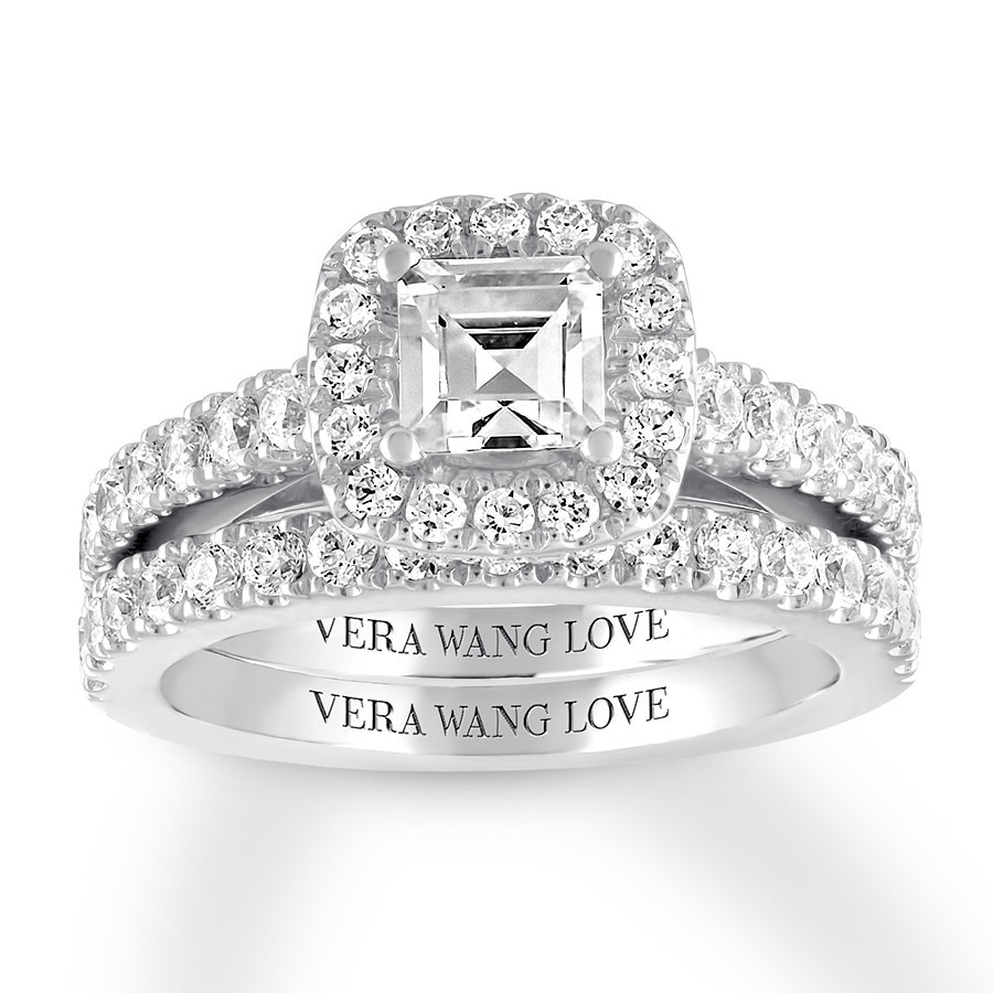 Vera Wang Wedding Ring Sets
 Vera Wang LOVE 2 ct tw Diamonds 14K White Gold Bridal Set