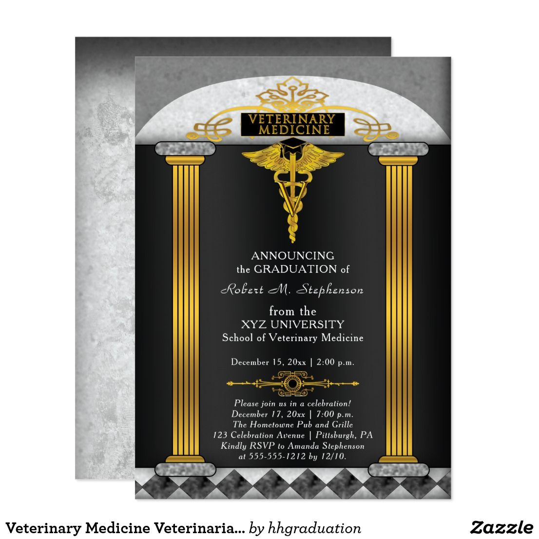 Veterinarian Graduation Party Ideas
 Veterinary Medicine Veterinarian Graduation Invitation